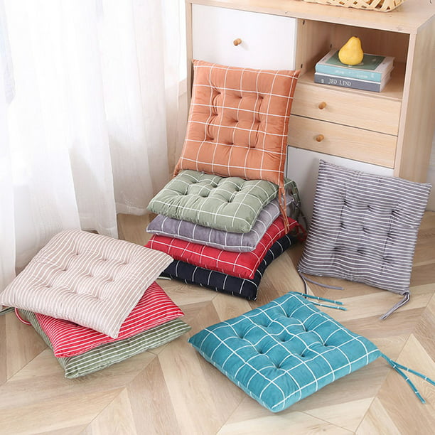 1/2/4pcs Square Thicker Cushions Bed Room Garden Kitchen Chair Seat Pad Dining